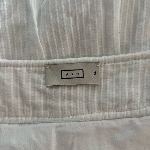 AYR The Easy Breezy Dress Japanese Shadow Striped Cotton - Picture 13 of 14